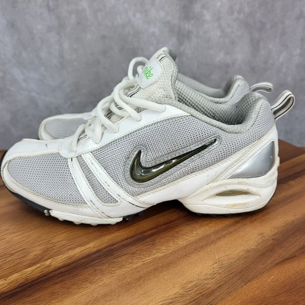 Nike Team Destroyer Golf Shoes Womens 5 White Lacrosse Cleats 317350013 Sneakers